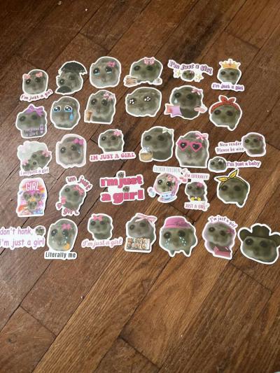 sad hamster stickers