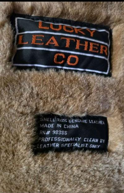 Large Lucky Lether Co Coat Tan - Thumbnail 2