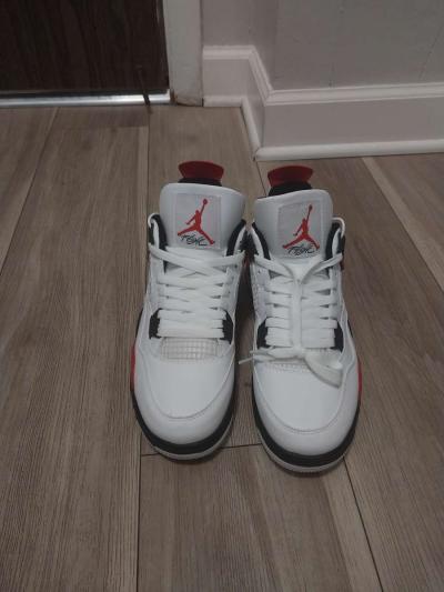 jordan 4 retro red fire - Thumbnail 2