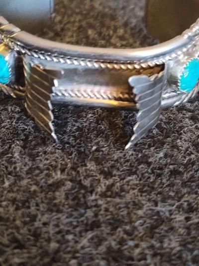 Native American Turquoise watch Band - Thumbnail 6