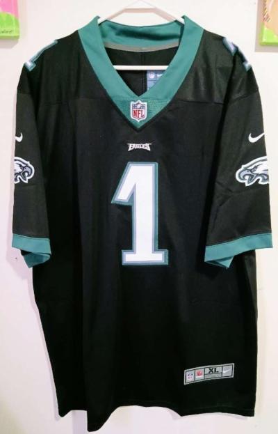 Jalen Hurts Eagles black jersey XL or Large Stitched - Thumbnail 3