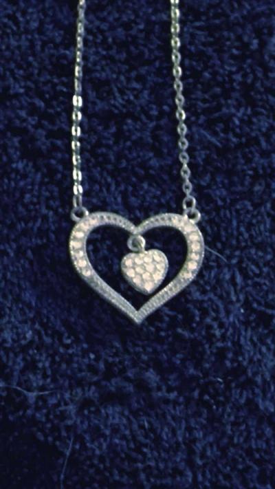 Double Heart Necklace - Thumbnail 4