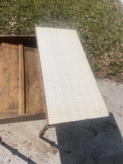 Primitive Hand Painted Art Desk - Thumbnail 4