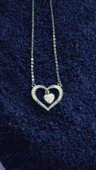 Double Heart Necklace - Thumbnail 2