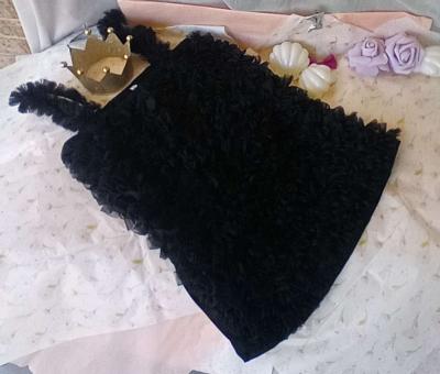 Black Ruffle Dance Wear Tank I have 5 of these EUC - Thumbnail 2