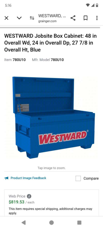 Westward job site toolbox NEW - Thumbnail 4