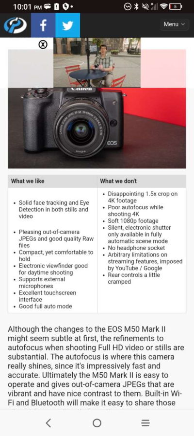 Canon EOS M50 Mark ii mirrorless 4k camera - Thumbnail 5