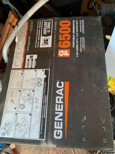 Unopened Unused Generac 6500 Gasoline Portable Generator - Thumbnail 3