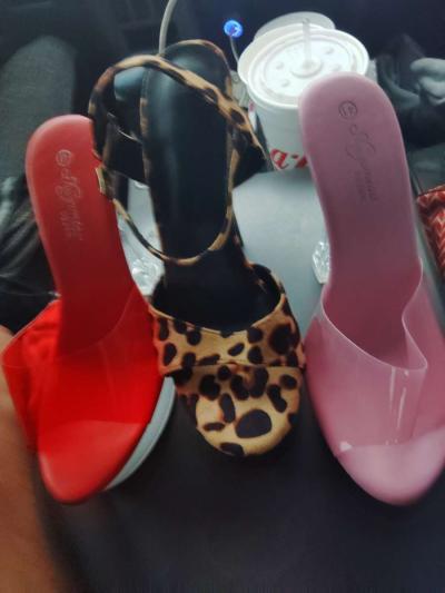 brand new womens heels custom made glass - Thumbnail 2