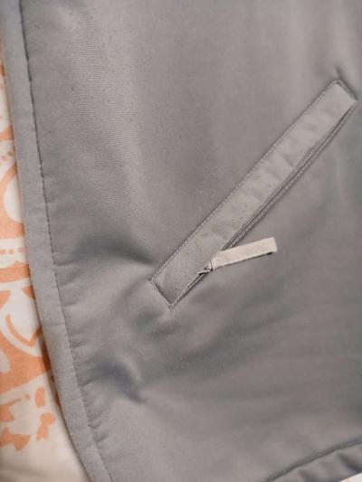 Starter Full Zip Track Warm Up Jacket Gray Mens Large - Thumbnail 5