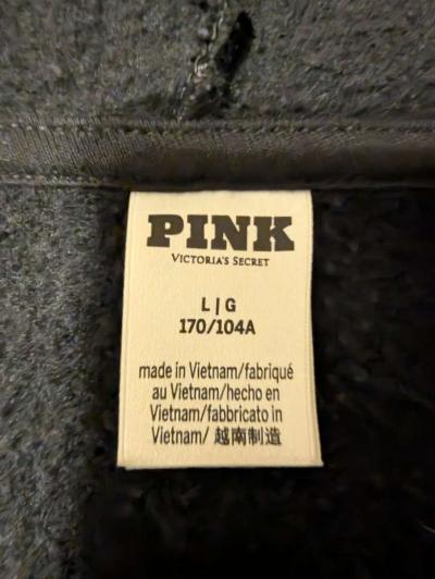 RARE Victoria Secrets Black And White Hoodie - Thumbnail 3