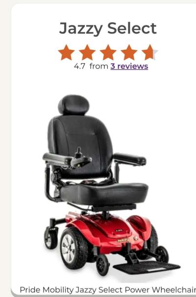 jazzy select 6 powered chair - Thumbnail 2