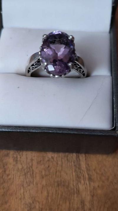 Kabana Sterling Amethyst Ring - Thumbnail 6