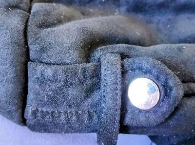 Black fauxfur suede jacket - Thumbnail 2