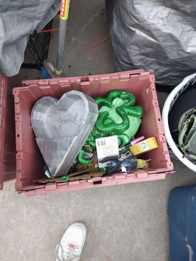 bundle of crafting supplies