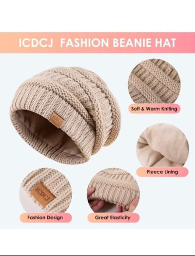 winter hats scarf and gloves set black - Thumbnail 2