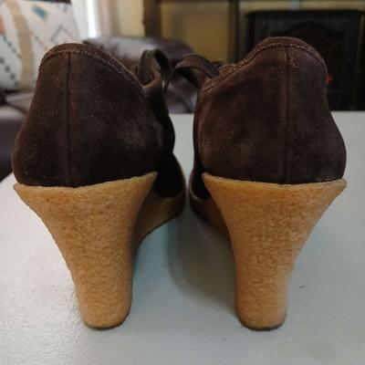 Michael Kors Wedge LaceUp Bootie Ankle Shoes Size 8 - Thumbnail 5