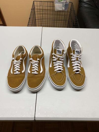 Vans Old Skool Vans Sk8 HI Cumin Size 9 half and Size 10 - Thumbnail 3