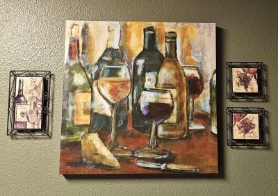 Wine and grape themed wall art - Thumbnail 5