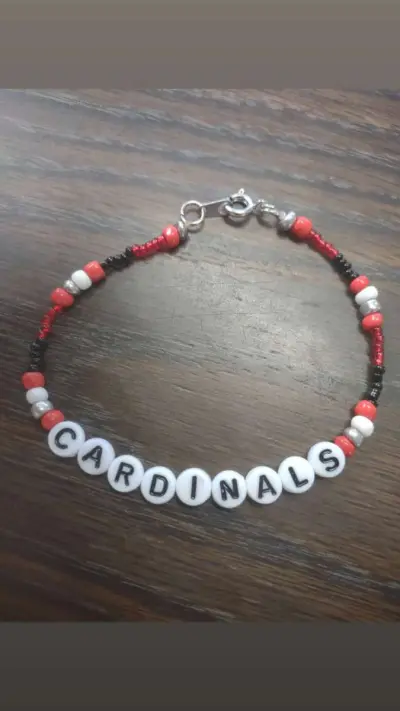 beaded bracelet cardinals