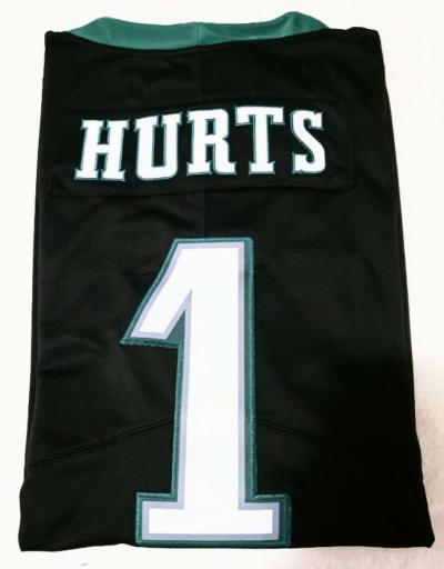 Jalen Hurts Eagles black jersey XL or Large Stitched - Thumbnail 4