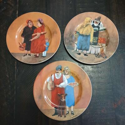Lot of 3 Guy Buffet Storefront Collection Plates - Thumbnail 6