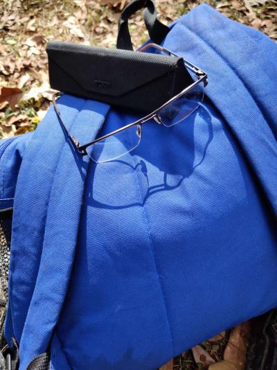 Tumi t108 5318140 brown stainless steel w glasses case - Thumbnail 3