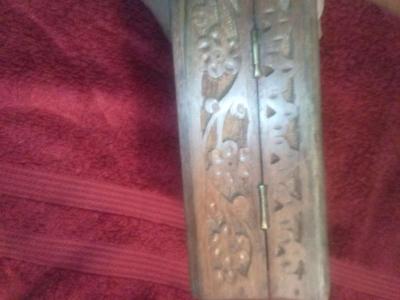 Beautifully Engraved Tarot Card Wood Box w  New Tarot cards - Fresno, California