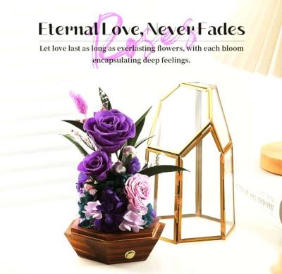 Flowers purple roses perfect gift for Valentines Day - Thumbnail 2