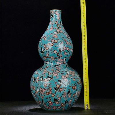 Chinese handpainted famille rose porcelain vase antique porc - Thumbnail 6