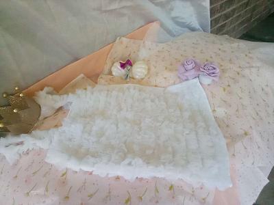 White Dance Wear Tank Ruffles EUC - Thumbnail 6