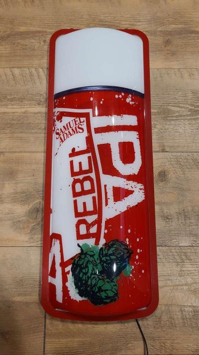 Samuel Adams Rebel IPA Light Up Beer Bar Sign - Thumbnail 2