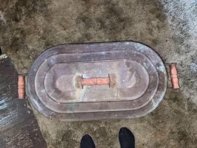 antinque copper boiler basin tub - Thumbnail 3