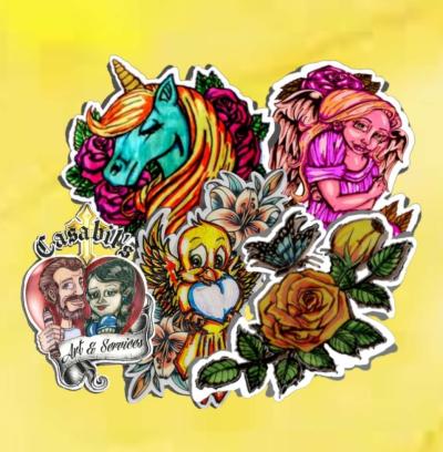 Traditional stickers