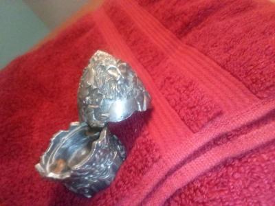 antique silver egg with horoscope signs - Thumbnail 4