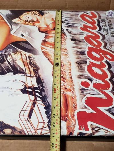 Vintage Niagara Movie Poster 28x21 Marilyn Monroe on RARE - Thumbnail 3