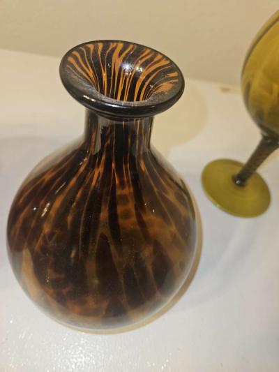 vintage amber glass vases - Thumbnail 6