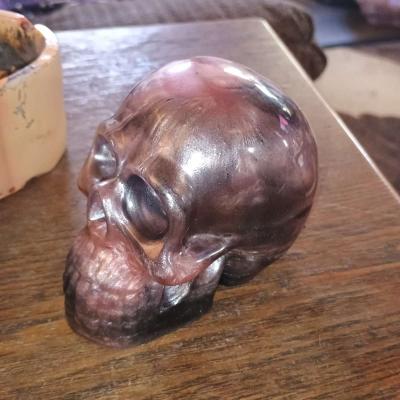 Epoxy Resin Skull Multiple Colors  Black 3 Tall 3 Wide 4 Tal - Thumbnail 3
