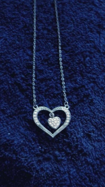 Double Heart Necklace - Thumbnail 3
