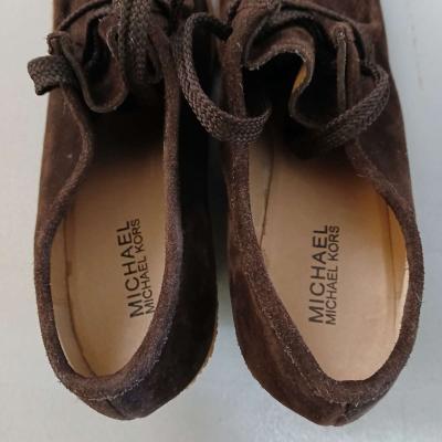 Michael Kors Wedge LaceUp Bootie Ankle Shoes Size 8 - Thumbnail 6