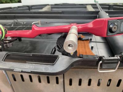 spirit compound bow with case really good condition - Thumbnail 5