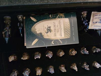 Legends of Lord of the Rings chess piece set with board