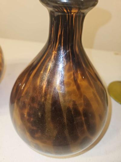 vintage amber glass vases - Thumbnail 3