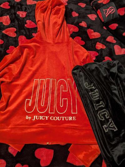 Juicy couture track suit red and black - Thumbnail 2