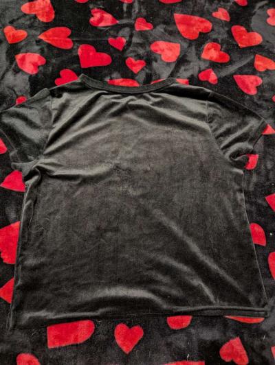 Black velour juicy couture shirt - Thumbnail 2