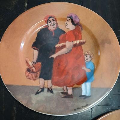 Lot of 3 Guy Buffet Storefront Collection Plates - Thumbnail 4