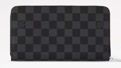 leather wallet checkerboard - Thumbnail 4