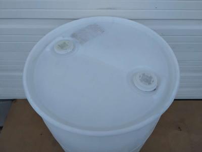 Nice White 55 Gallon Plastic Drum Very Clean and New - Thumbnail 4