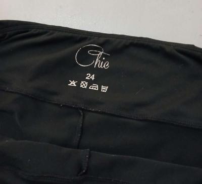 Chic Black Skort for Women Size 24 - Thumbnail 4