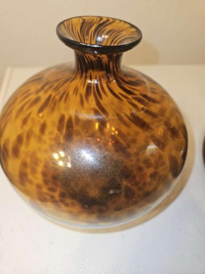 vintage amber glass vases - Thumbnail 4